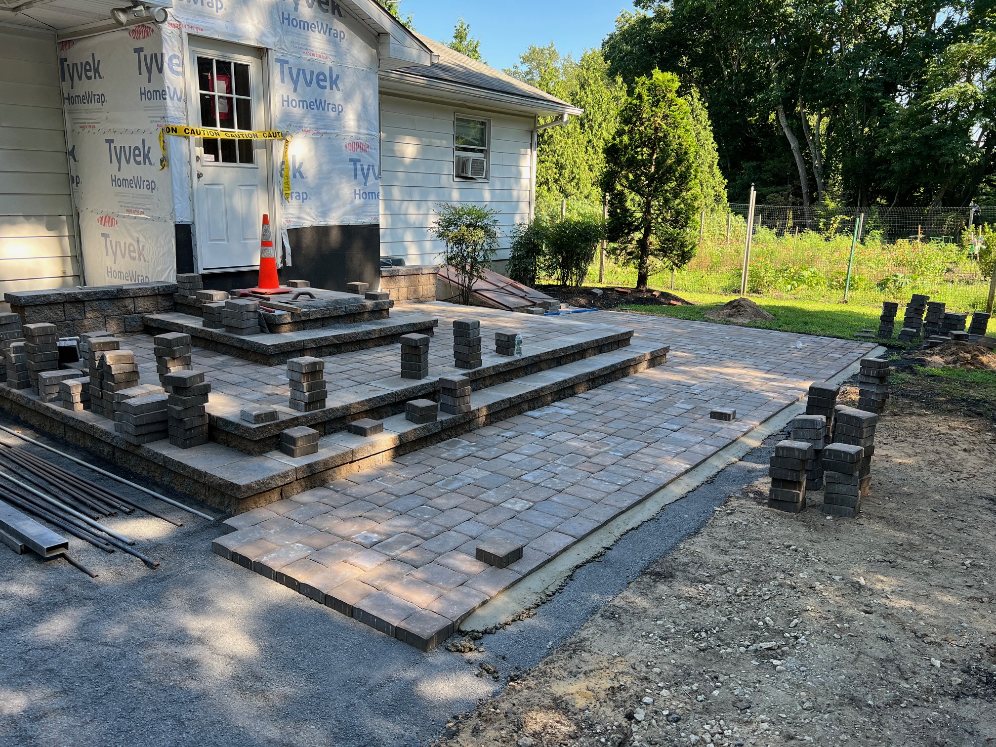New Paver Patio Installation In Tabernacle, NJ